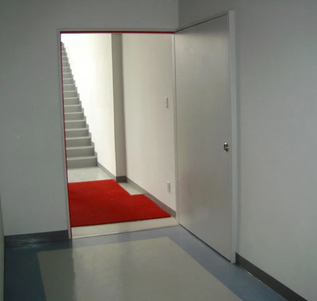 Commerical Metal Doors Near Stairs