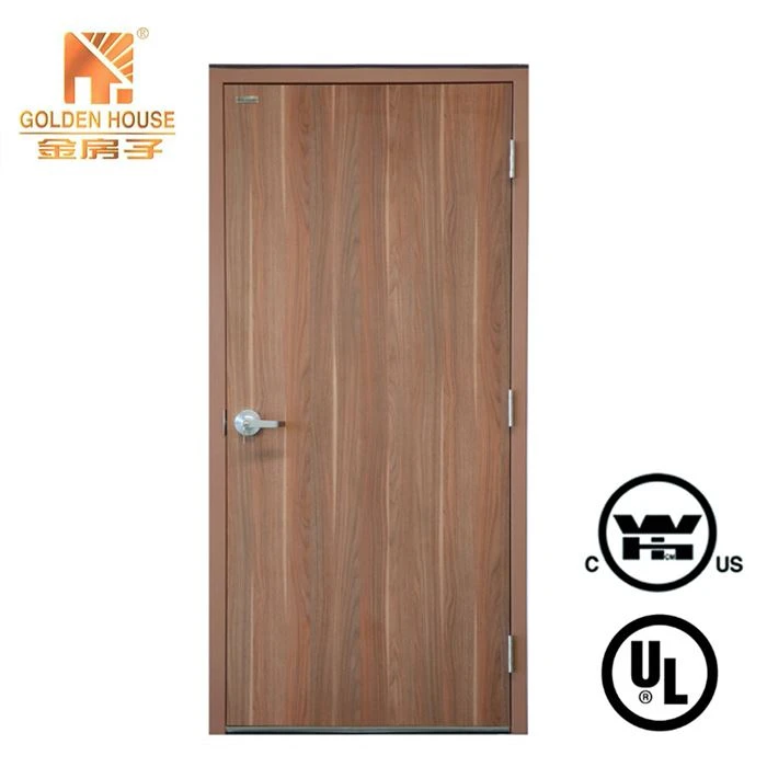 UL Listed Wood Fire Door With Steel Frame